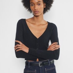 NWOT Aritzia Wilfred Santorini Cardigan Crop Top